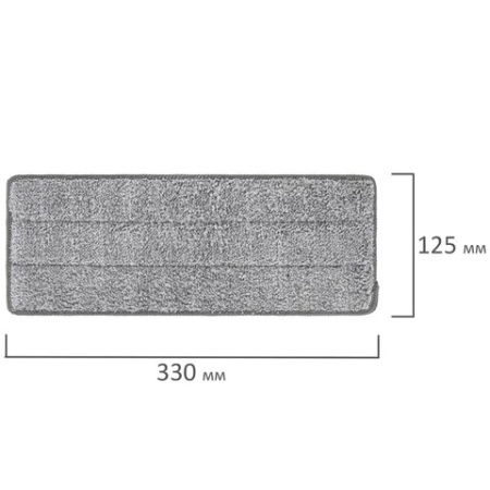 Моп для швабры ЛАЙМА (микрофибра) 33*12,5 см, (4шт/уп)