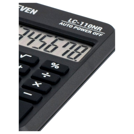 Калькулятор карм. Eleven LC-110NR (8 разр., 88*58*11мм), черный