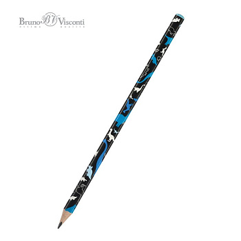Карандаш ч/г HB с рис. трехгранный Bruno Visconti HappyGraphix  Динозаврики