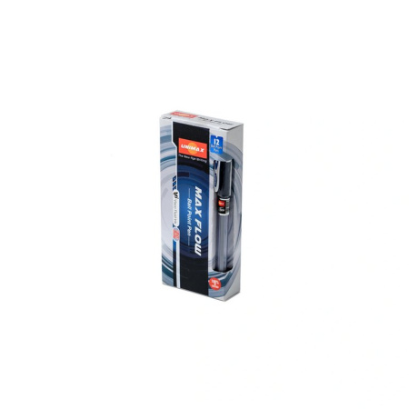 Ручка шариковая масляная Unomax/Unimax "Max Flow" 0,7мм синяя (стерж.134мм, линия 0,5мм) игольч.