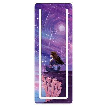 Закладка с вырубкой "НА КРАЮ МИРА" 57x150 мм Феникс+