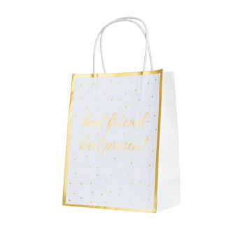 Пакет бумажный 18*23см крафт "Best friend"