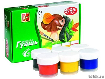 Гуашь  6 цв. по 15 мл Луч "Мини"