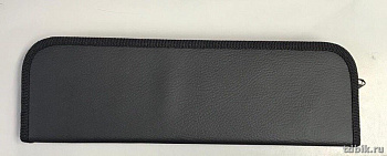 Футляр для кистей на молнии 8,5x27,8x2,8 см, черно-серый Пчелка