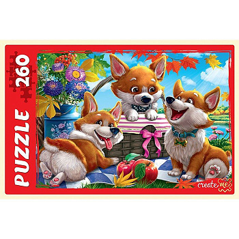 Пазлы  260 дет. "Корги" Рыжий КОТ