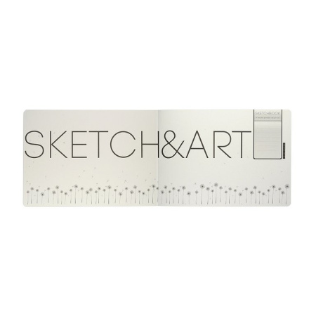 Скетчбук 250*179 мм, 48л. иск. кожа BrunoVisconti "Sketch&Art. Original flex" черный, бум. белая