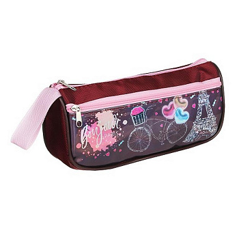 Пенал  для девочки "French Novel" 20х6х8см