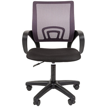 Кресло оператора Helmi HL-M96 R "Airy" (спинка сетка серая/сиденье ткань черная, пиастра)