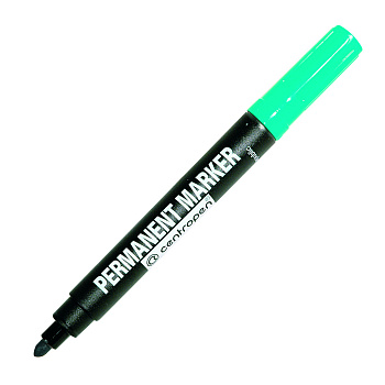 Маркер перманентный  2,5 мм Centropen круглый, зеленый (наконечник 5,0мм)