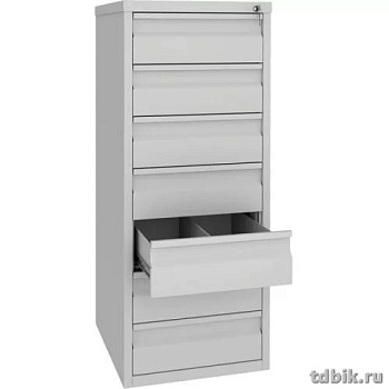 Шкаф картотечный метал. 7 ящиков для папок А5 (1370*585*550мм) 61 кг