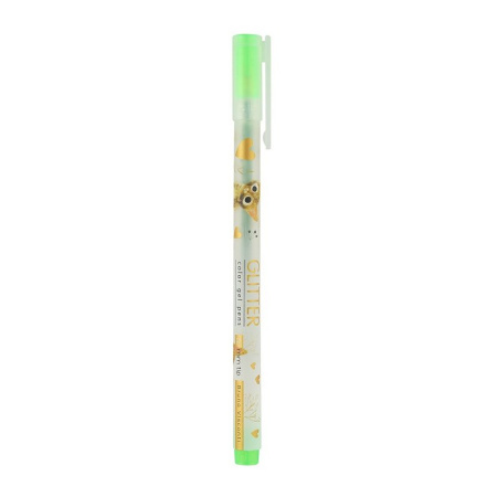 Набор гелевых ручек  8 шт. UniWrite GLITTER "Милый котик" с блестками