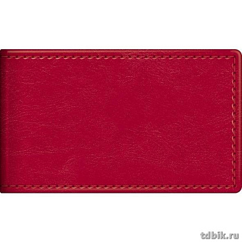 Визитница Hatber "SARIF" 7*11,2см на 12 визиток, красная