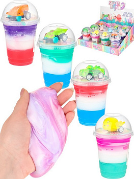 Слайм  с игрушкой 180мл (ассорти)