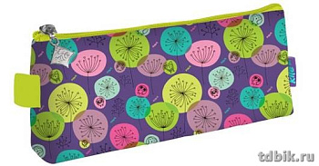 Пенал  для девочки Kite "Bubbles" 20*8см