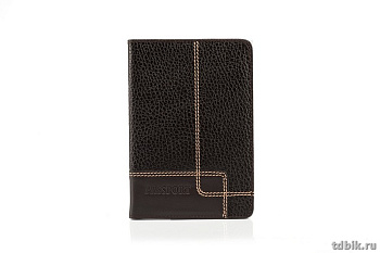 Обложка для паспорта D.Morelli "Floter kross" с отделениями для карт, нат. кожа