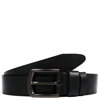 Ремень FABRETTI мужской, 40 мм, натуральная кожа, размер 130, черный