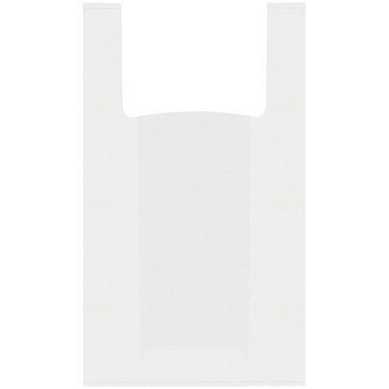 Маечка 28*50см (12 мкм) ПНД белый