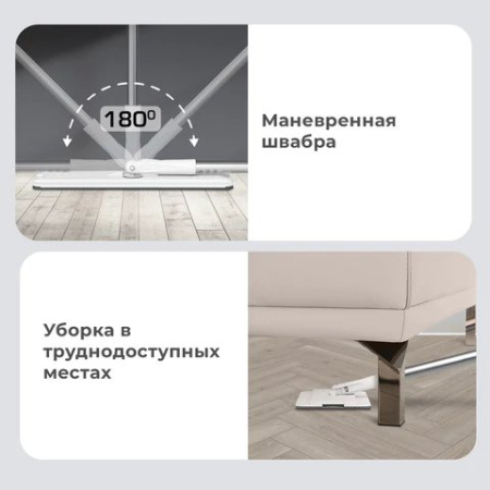 Набор для уборки помещений: ведро с отжимом 12л/9л, самоотжим. швабра с насадкой (2шт) ЛАЙМА