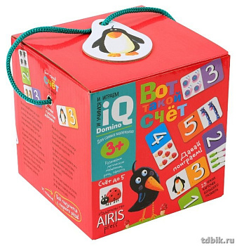 Игра настольная  Домино "Вот такой счет" (пластик) 3+ Airis-Press