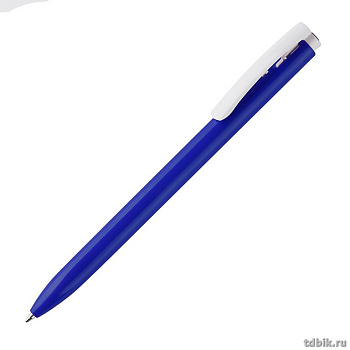 Ручка под логотип синий корпус, белый клип ELLE