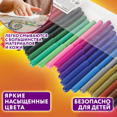 Набор фломастеров 24 цв. Юнландия "Уроки рисования"