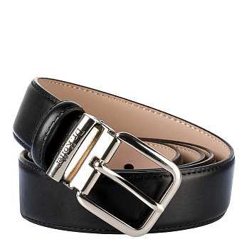 Ремень Dr.Koffer мужской нат. кожа, черный