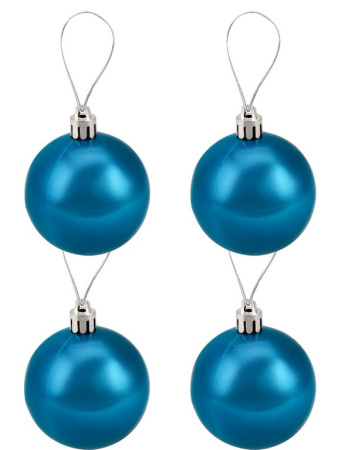 Набор шаров  цвет ассорти 60 мм 20 шт "Голубая лагуна"