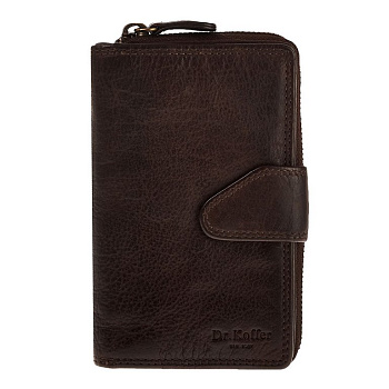 Портмоне Dr.Koffer нат. кожа, коричневый