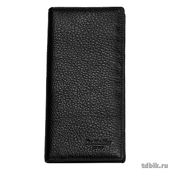 Портмоне Dr.Koffer 18*9см, нат. кожа, черный