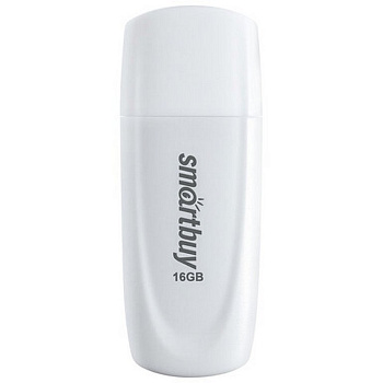 Флеш-диск 16Gb  Smart Buy "Scout" USB 2.0, белый