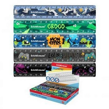 Линейка 15 см. пласт. ErichKrause