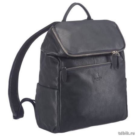 Рюкзак женский Dr.Koffer 28x38x11 см, нат.кожа, синий