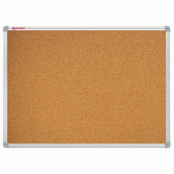 Доска пробковая 1000*1500 мм алюмин. рамка BRAUBERG