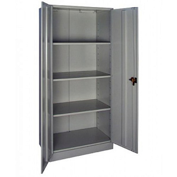 Шкаф архивный метал. двухдверный (1860*850*500мм) 4 полки, замок