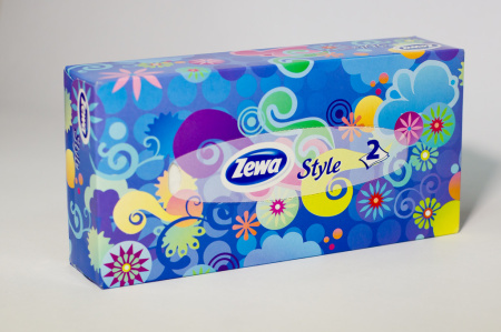 Салфетки косметические 100 шт/уп 2-слойные, Zewa/Zemma