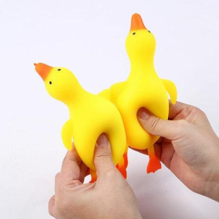 Мялка "Гусь" 17 см цв. желтый JOLLY JOT