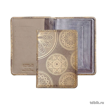 Бумажник водителя D.Morelli "Нотр-Дам", нат. кожа, бежевый