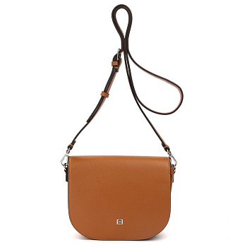 Сумка женская FABRETTI 20х16х6 см, нат. кожа, рыжий