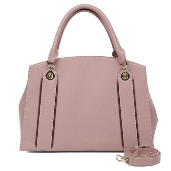 Сумка женская LEO VENTONI 32*23*14см, нат. кожа, розовый