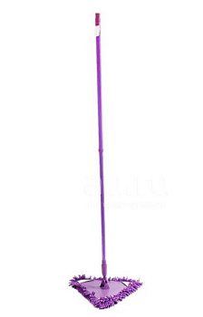 Швабра NataM (насадка из микрофибра/треугольная, ручка 75-130см)