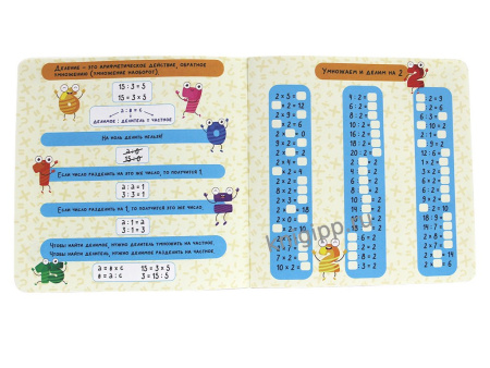 Тетрадь для обучения Таблица умножения с крутящейся шпаргалкой (для мальчиков)