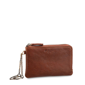 Футляр для ключей Dr.Koffer 9*14см, коричневый (коньяк)