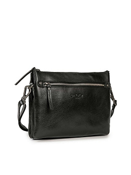 Сумка женская Dr.Koffer 23х17х8см см, нат.кожа черная