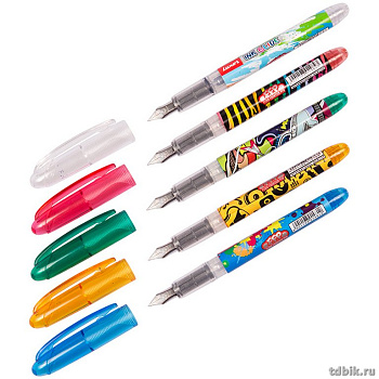 Ручка перьевая Luxor Ink Glide, с картриджем, корпус ассорти