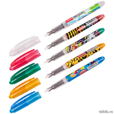 Ручка перьевая Luxor Ink Glide, с картриджем, корпус ассорти