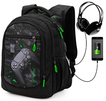 Рюкзак школьный для мальчика SkyName "Джойстик" 40*28*20 см