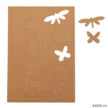 Вырубные картинки "Мельница" 11*16см