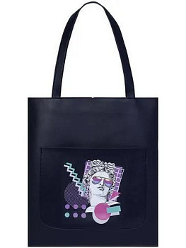 Сумка-шоппер Prof-Press "Абстракция" 35*31 см, кожзам (на молнии)