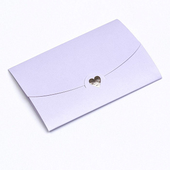 Конверт (для подарочного сертификата) с тиснением лаванда