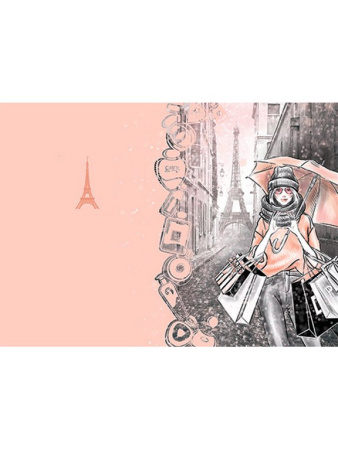 Обложка для паспорта MILAND "Art Print Paris" ПВХ slim